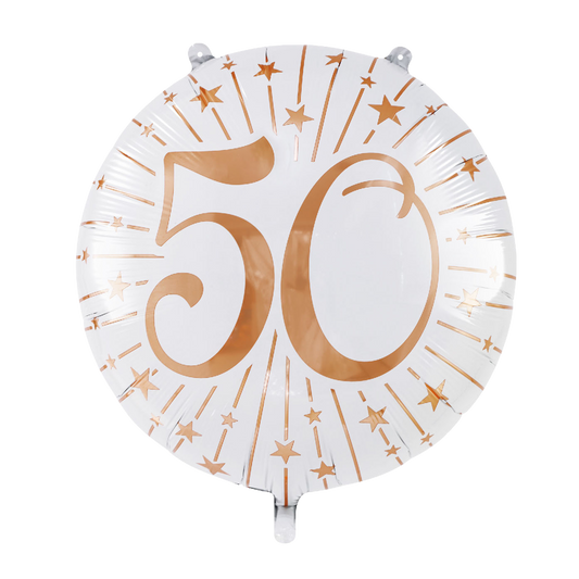 Folieballon inclusief helium - 50 jaar groot