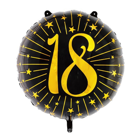 Folieballon inclusief helium - 18 jaar groot
