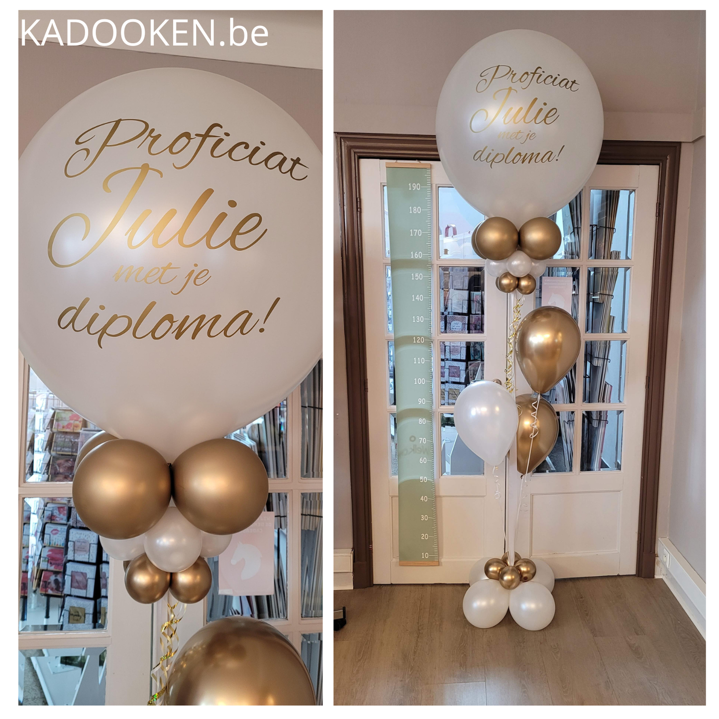 XL heliumballon met eigen tekst - Geslaagd