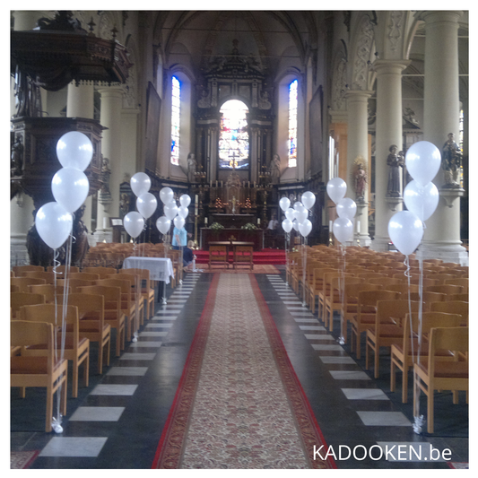 Kerkdecoratie - set van 3 heliumballonnen