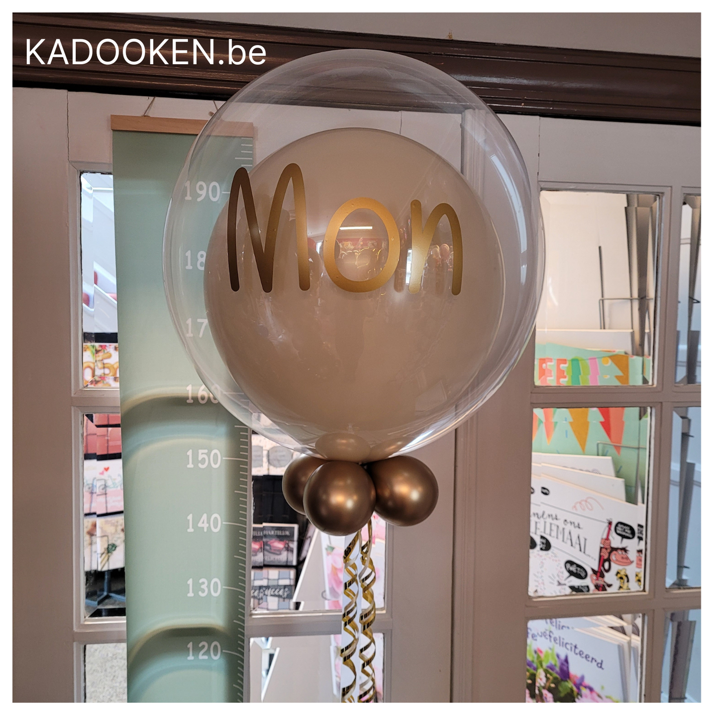 Standaard Bubble ballon met eigen tekst