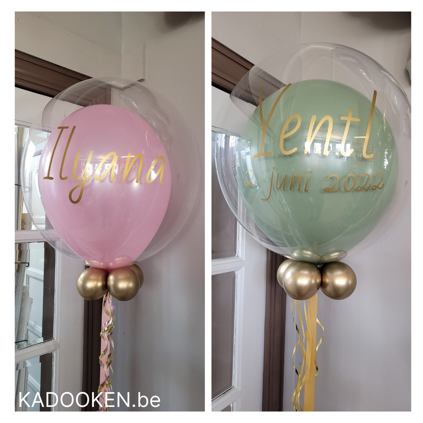 Standaard Bubble ballon met eigen tekst