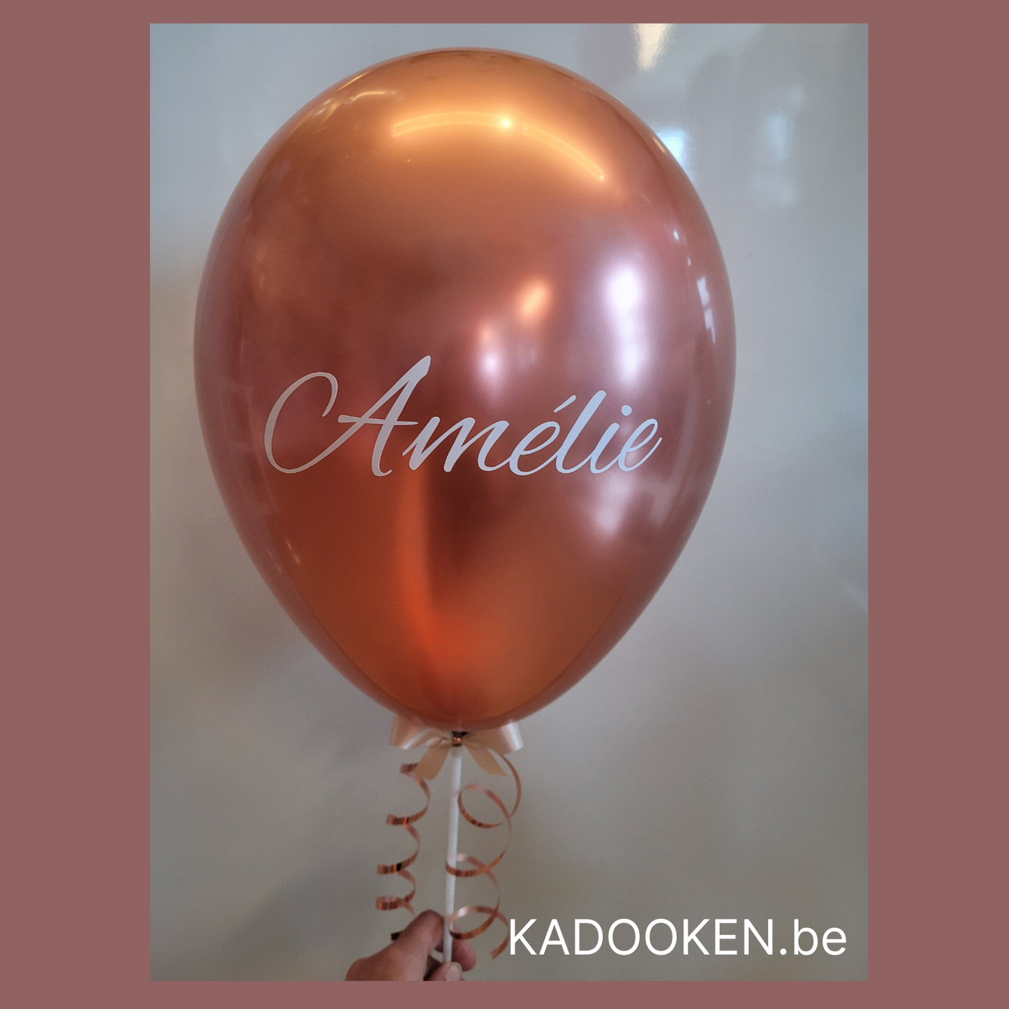 Ballon met naam op stokje