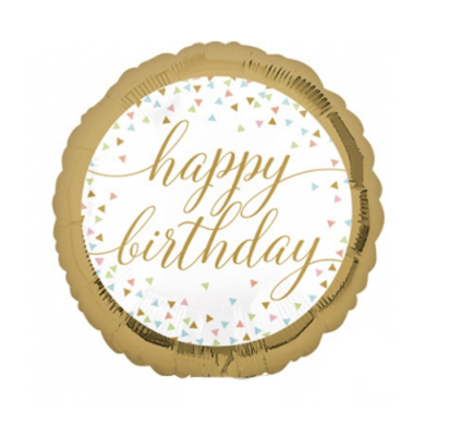 Folieballon Happy Birthday - Confetti Fun