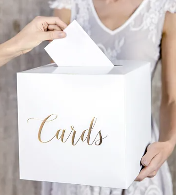 Enveloppendoos + bubble ballon met eigen tekst