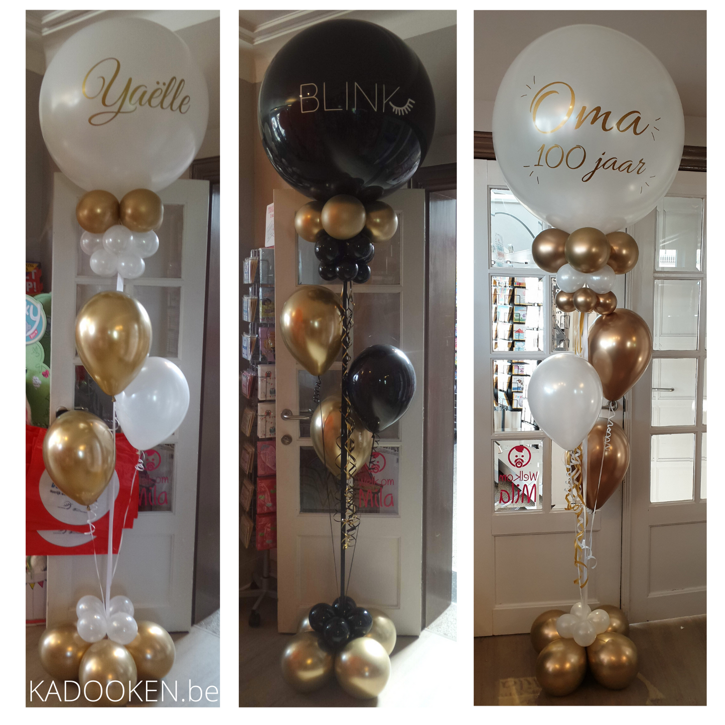 XL heliumballon met eigen tekst en extra afwerking