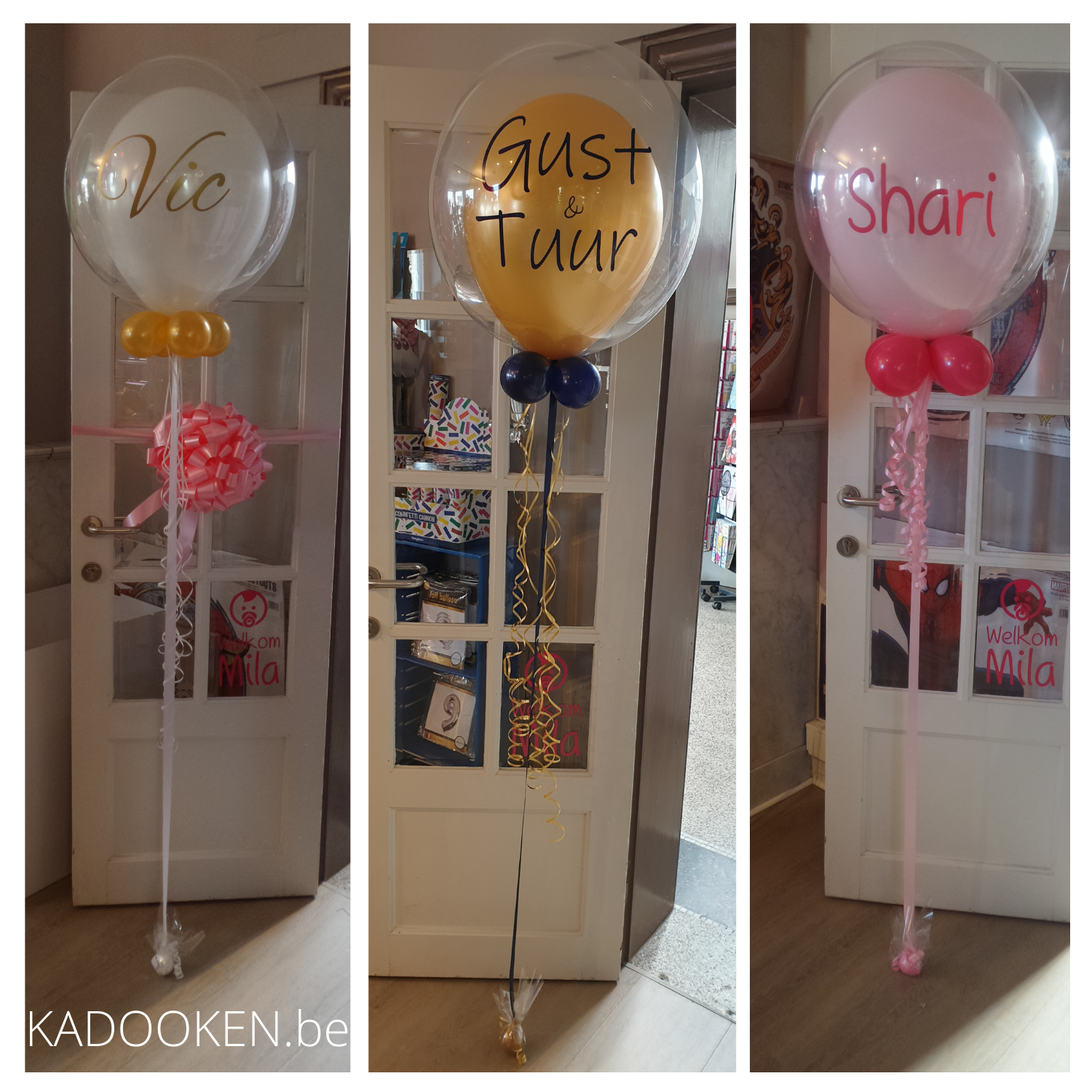 Standaard Bubble ballon met tekst KADOOKEN.be