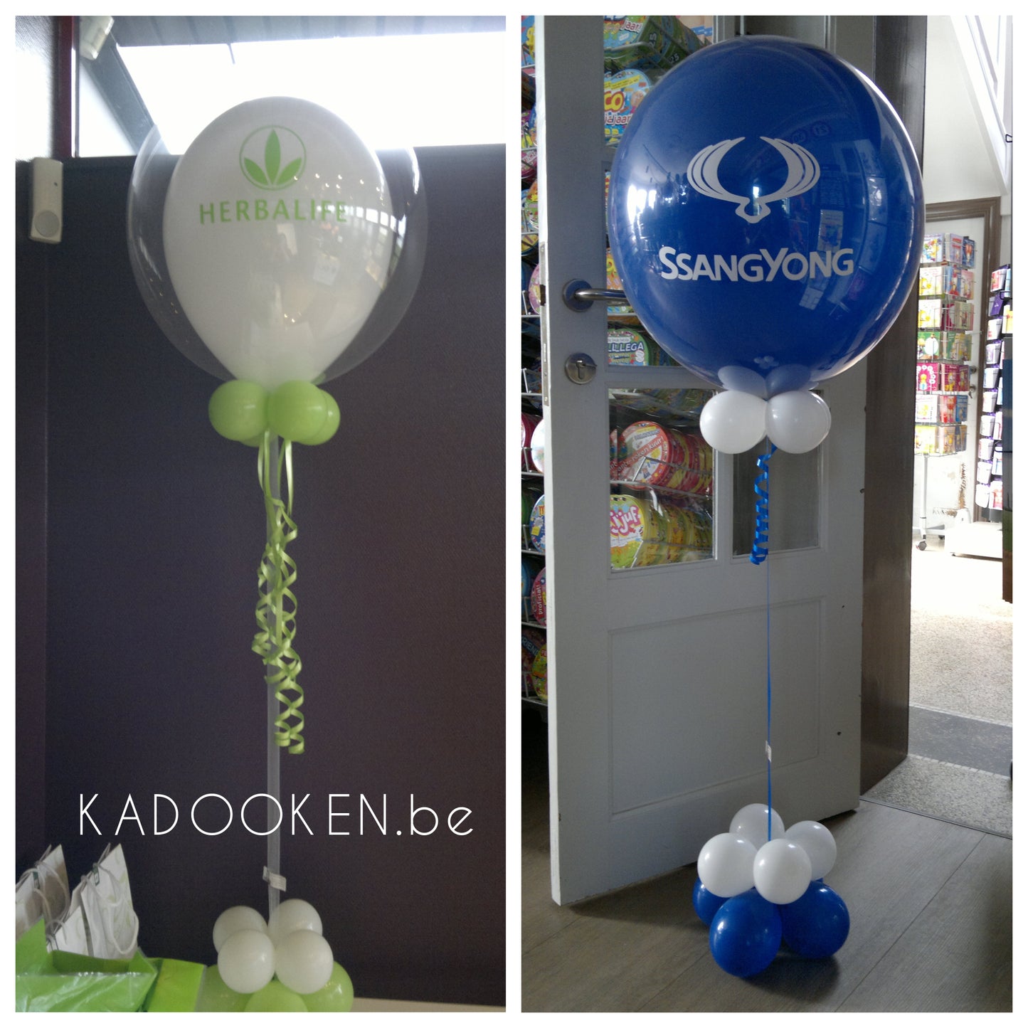Standaard bubble heliumballon met eigen tekst/logo