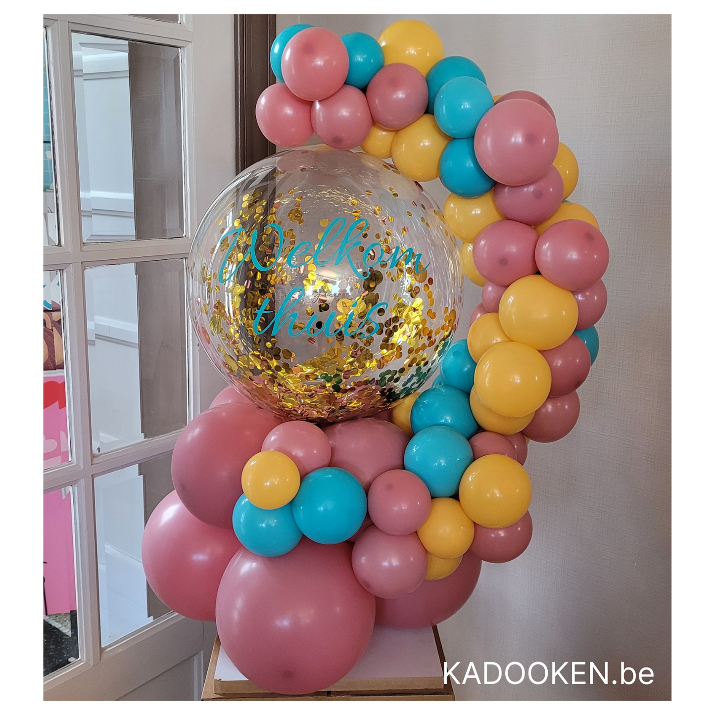 Geld of geschenkballon met eigen tekst - Organic