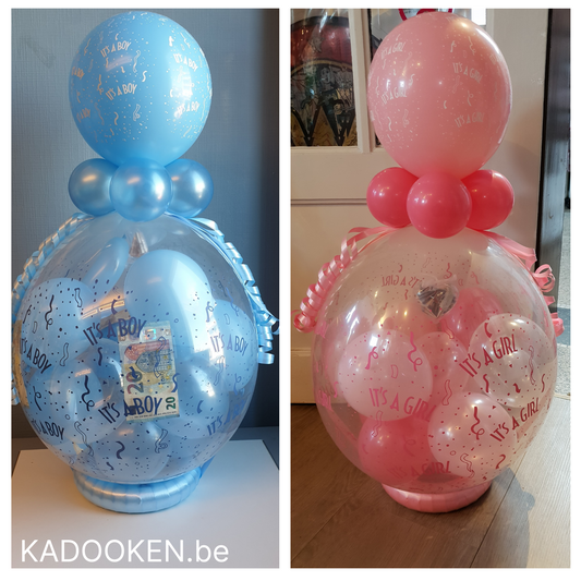 Geldballon/geschenkballon geboorte