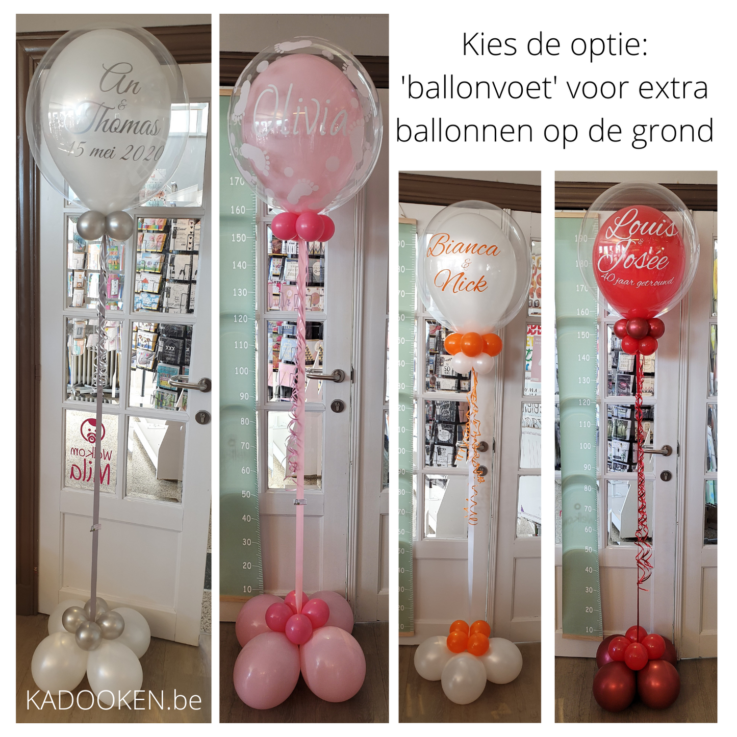 Standaard Bubble ballon met eigen tekst