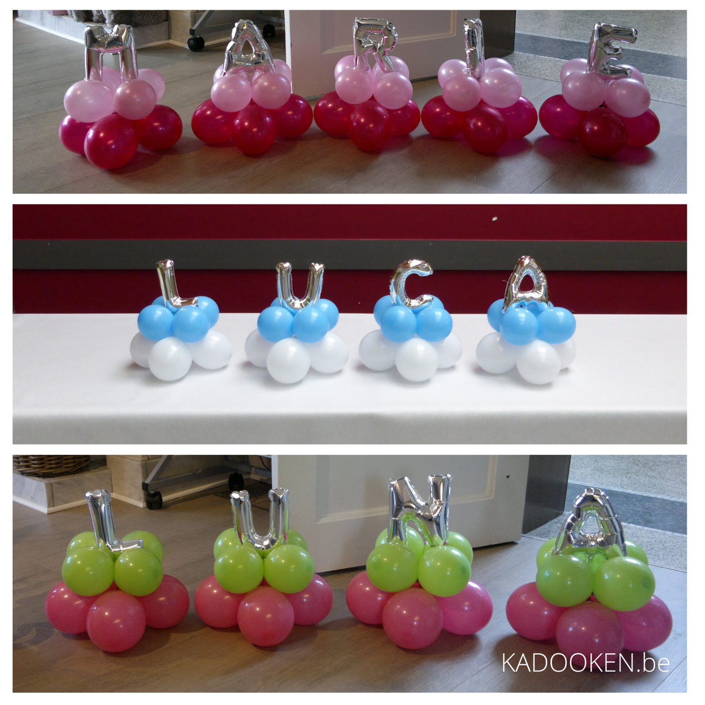 Vorm een naam met de mini-ballonletters - Prijs PER letter