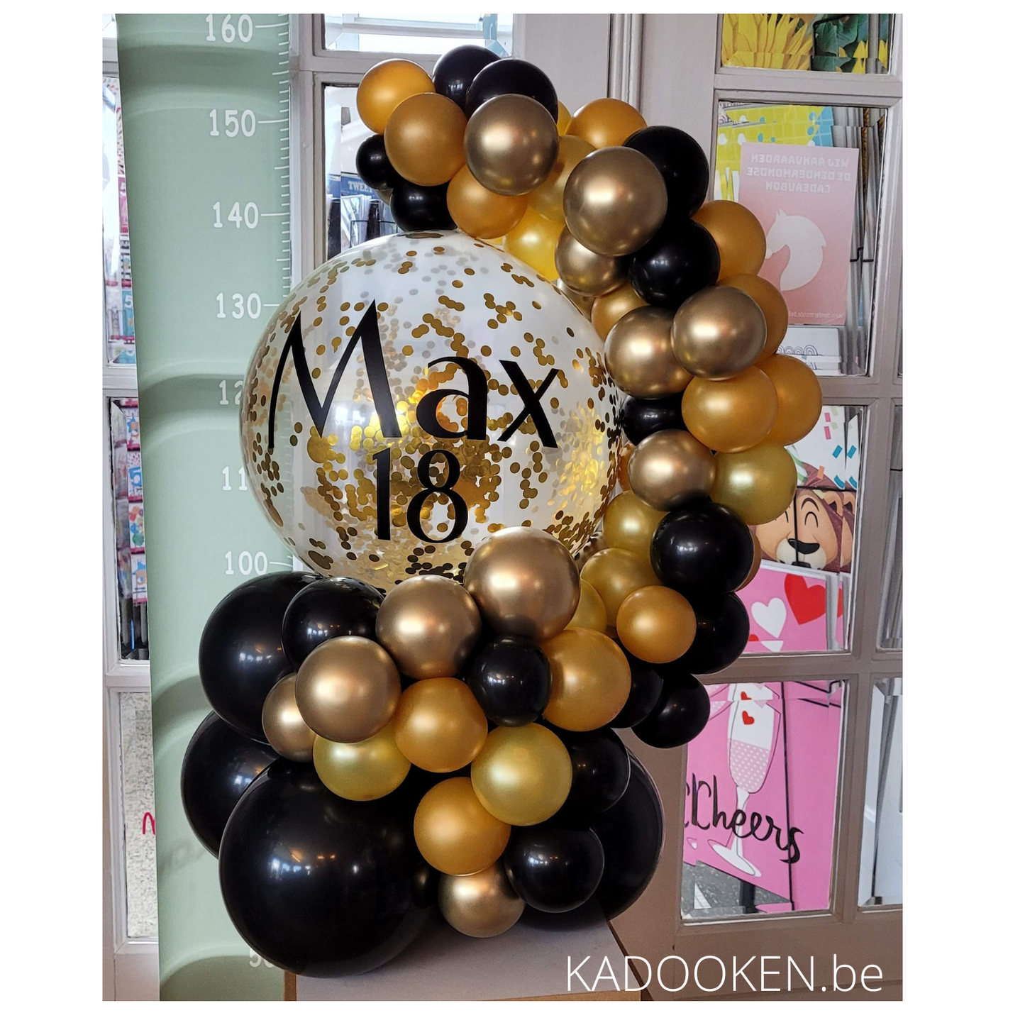 Geld of geschenkballon met eigen tekst - Organic