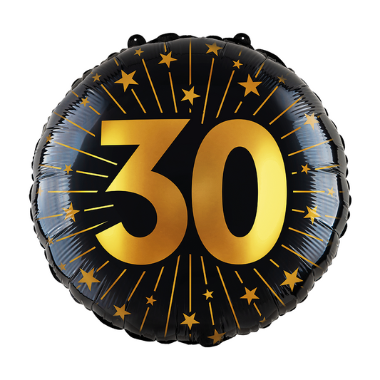 Folieballon inclusief helium - 30 jaar