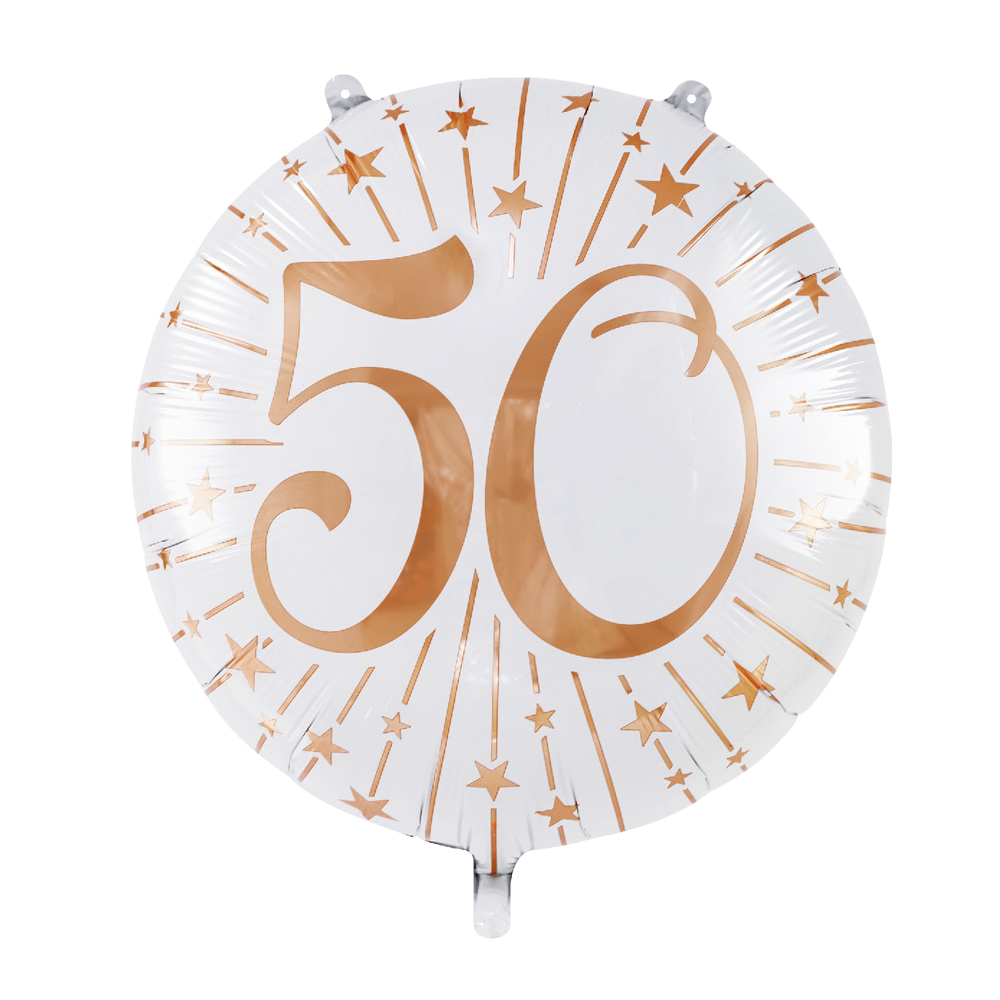 Folieballon inclusief helium - 50 jaar groot