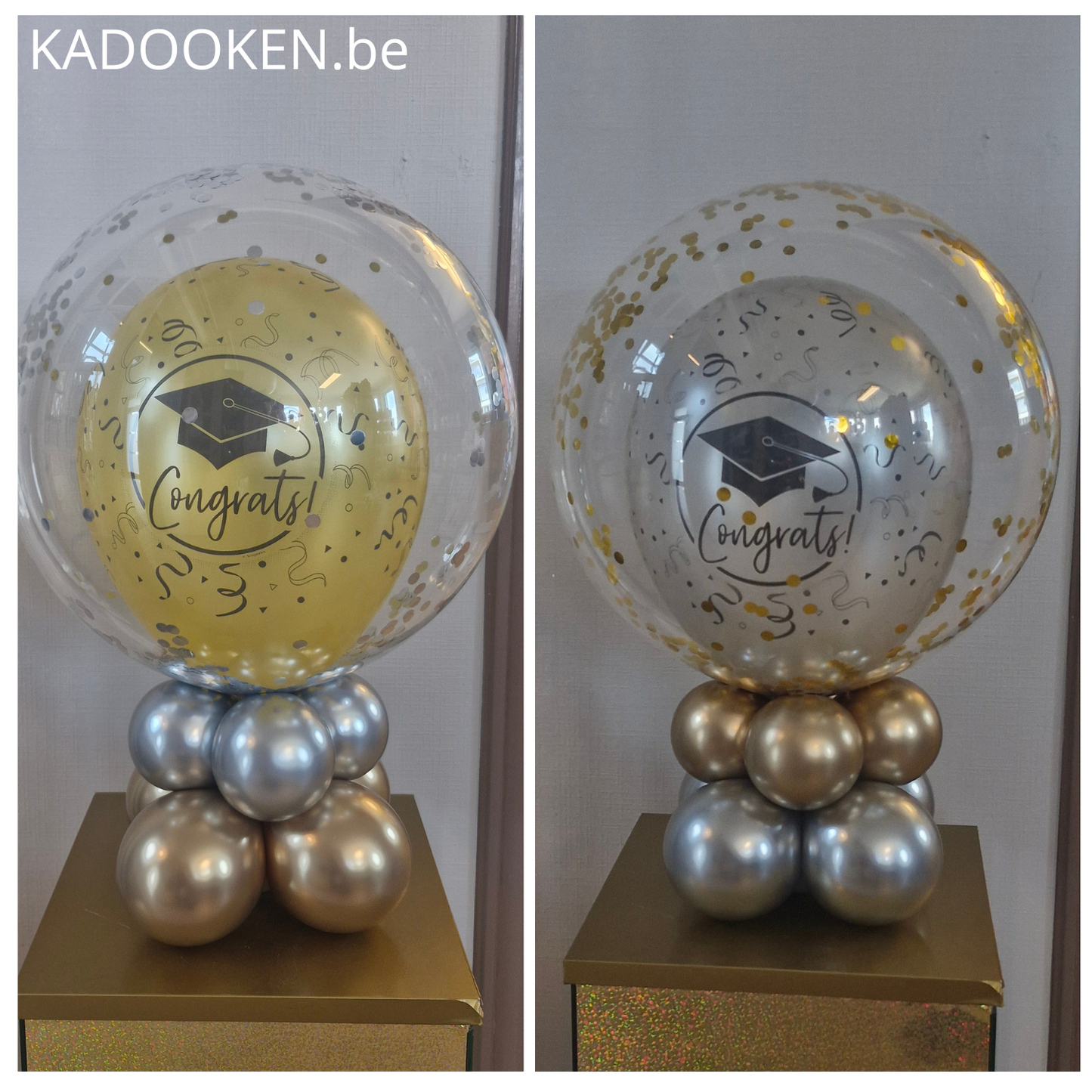 Tafelstukje Bubble - Geslaagd