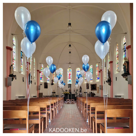 Kerkdecoratie - set van 3 heliumballonnen