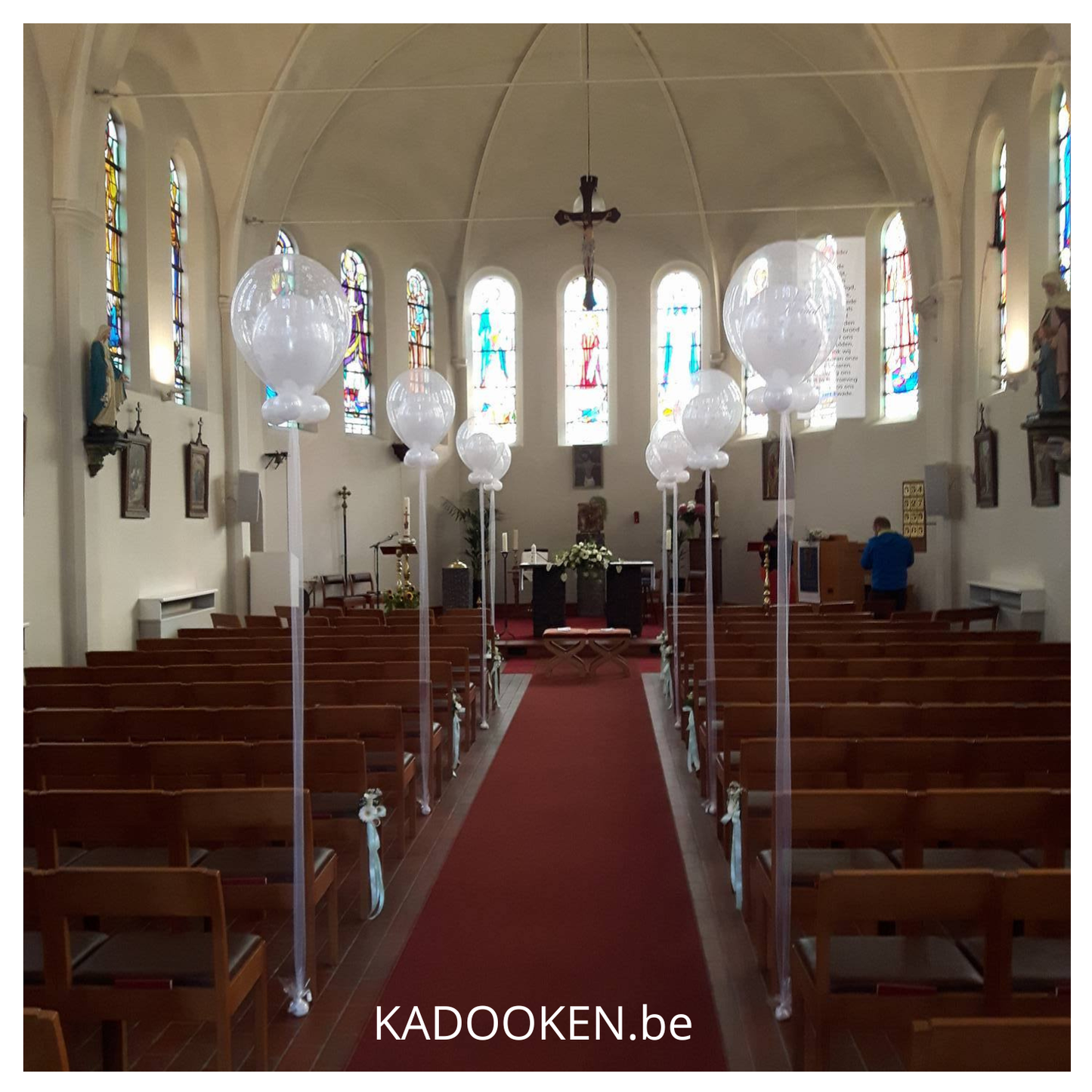 Kerkdecoratie -  Medium dubbele ballon