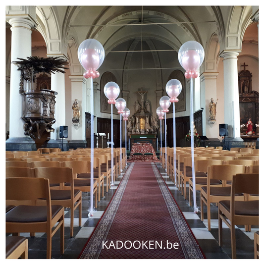 Kerkdecoratie -  Medium dubbele ballon