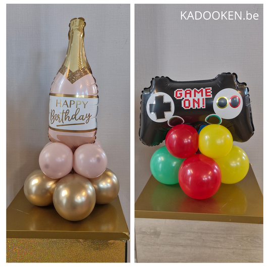 Tafelstukje met folieballon