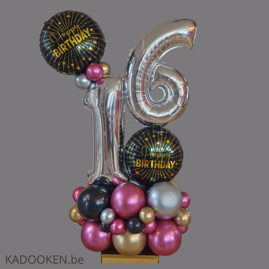 Ballonstuk met 2 cijfers - Mini Marquee