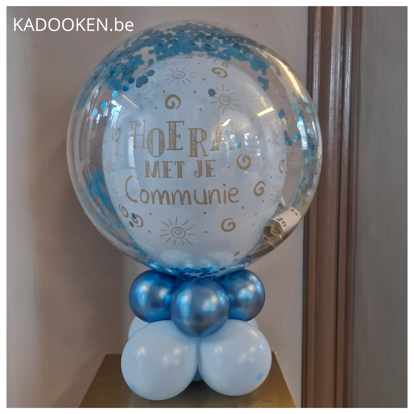Tafelstukje Bubble Communie of Lentefeest