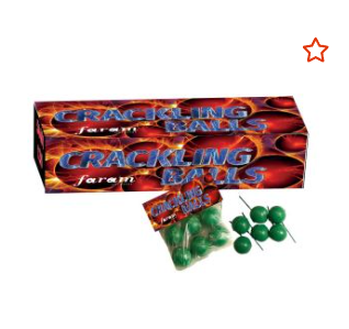 Crackling balls