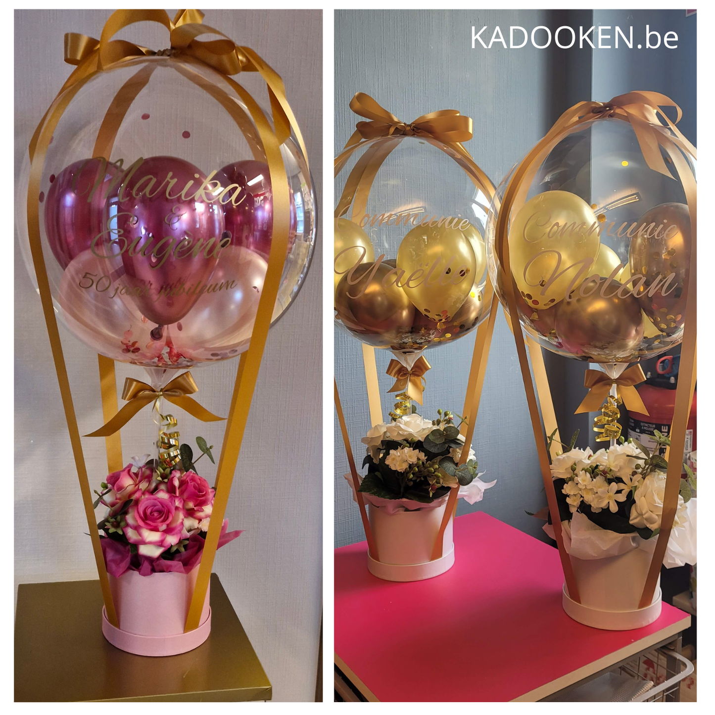 Mini Luchtballon met bloemen
