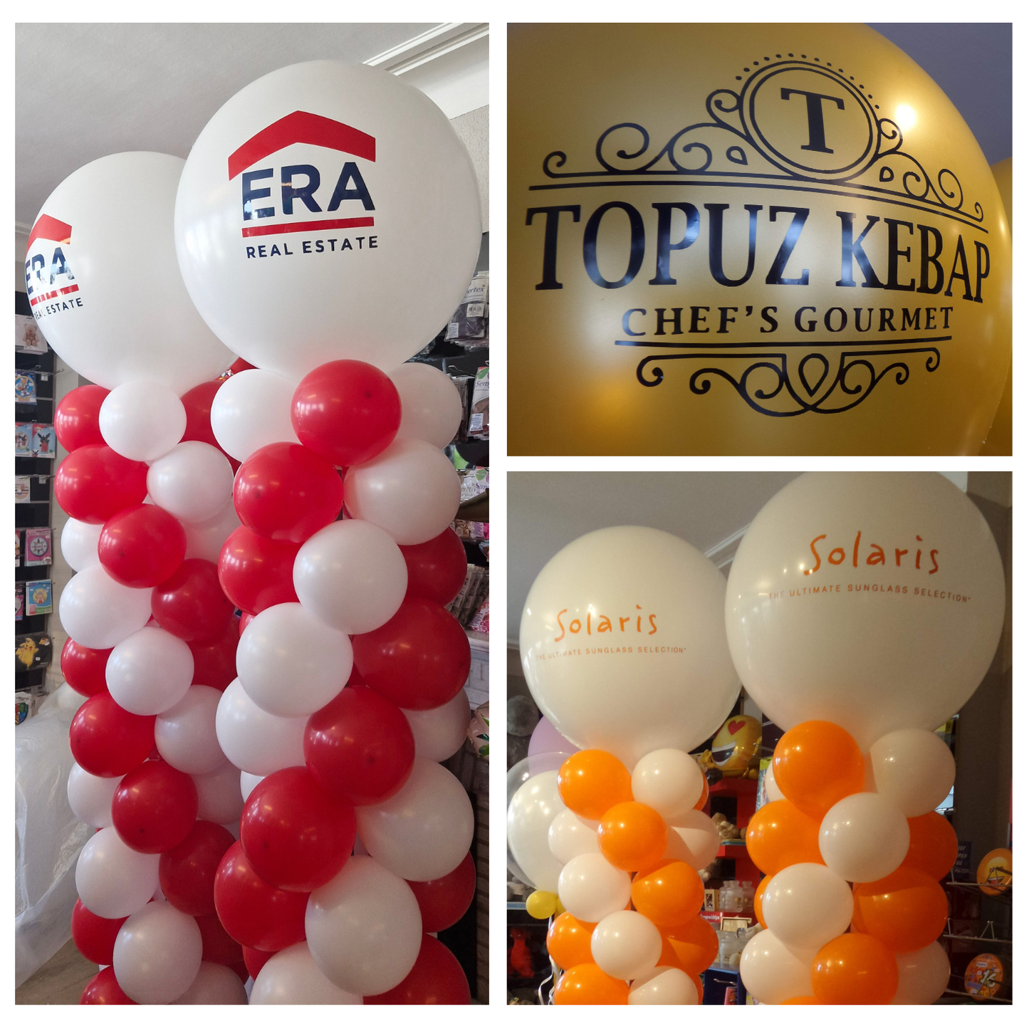 Standaard ballonzuil met eigen tekst/logo