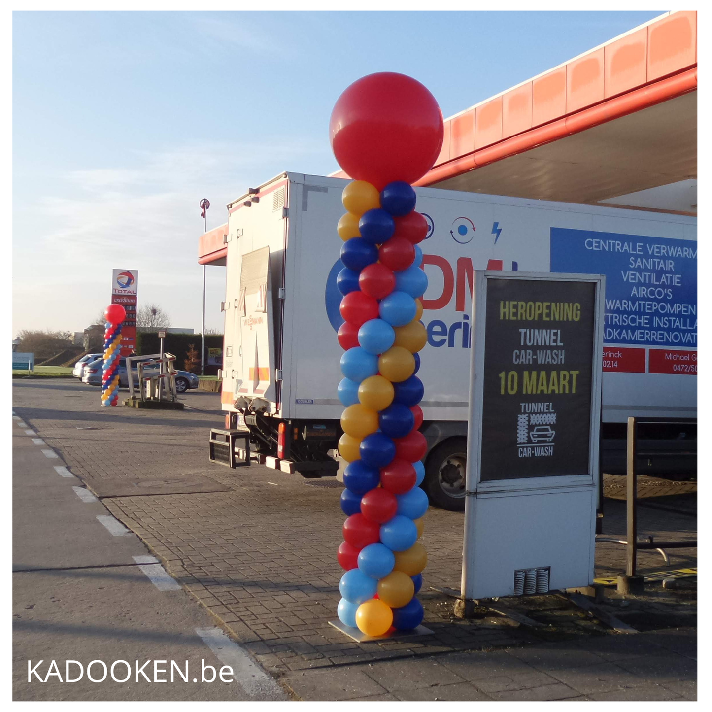 XL ballonzuil - Hoogte: 3 meter