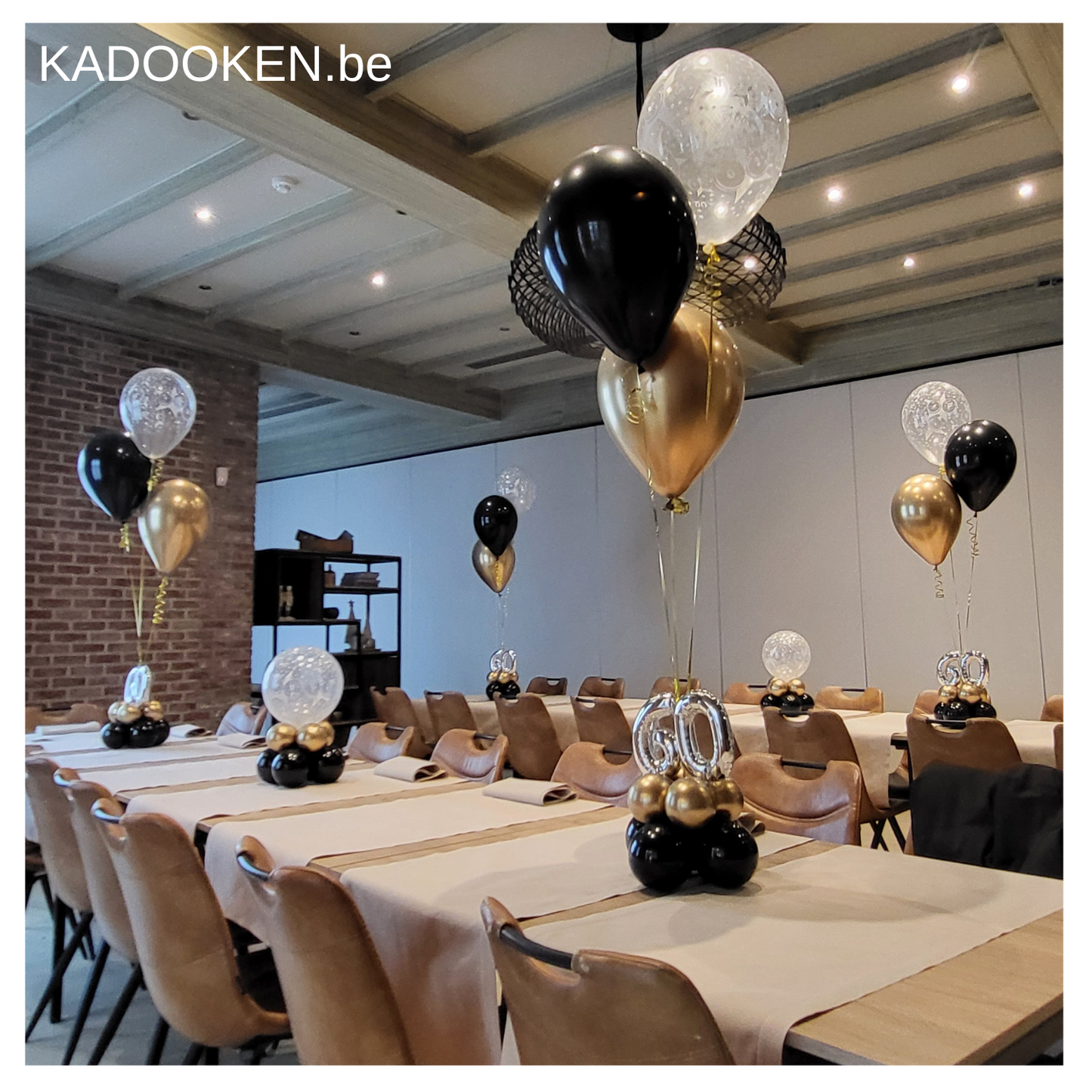 Tafelballon met foliecijfers