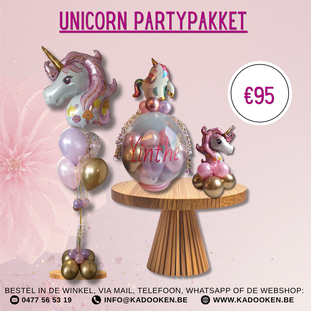 Unicorn Eenhoorn - Partypakket