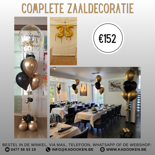 Complete zaaldecoratie