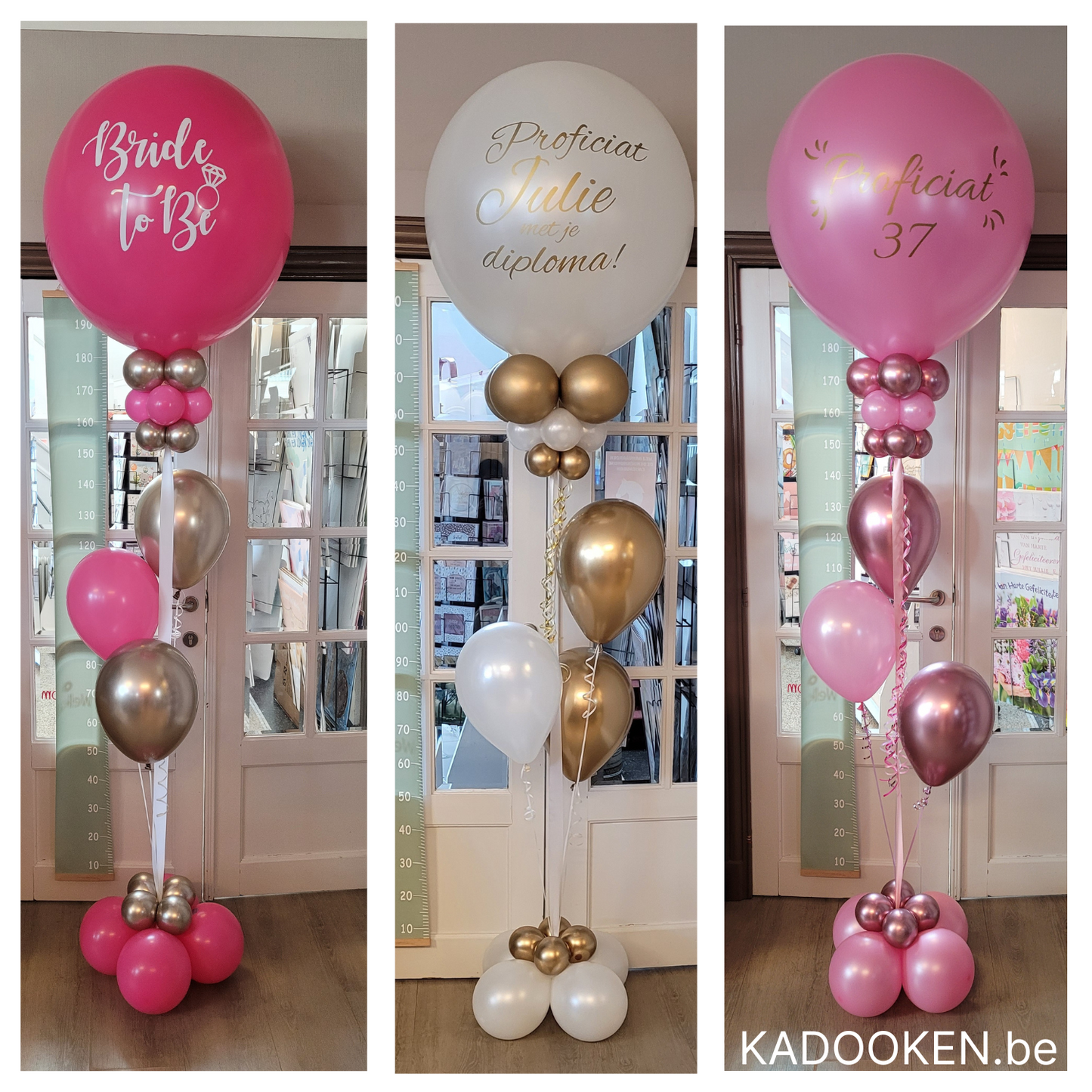 XL heliumballon met eigen tekst en extra afwerking
