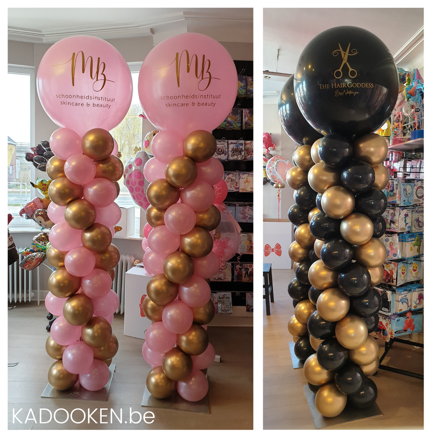 Standaard ballonzuil met eigen tekst/logo