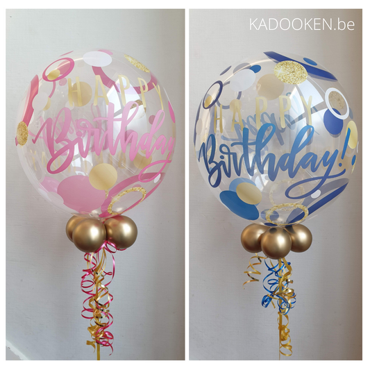 Standaard HAPPY BIRTHDAY bubble ballon