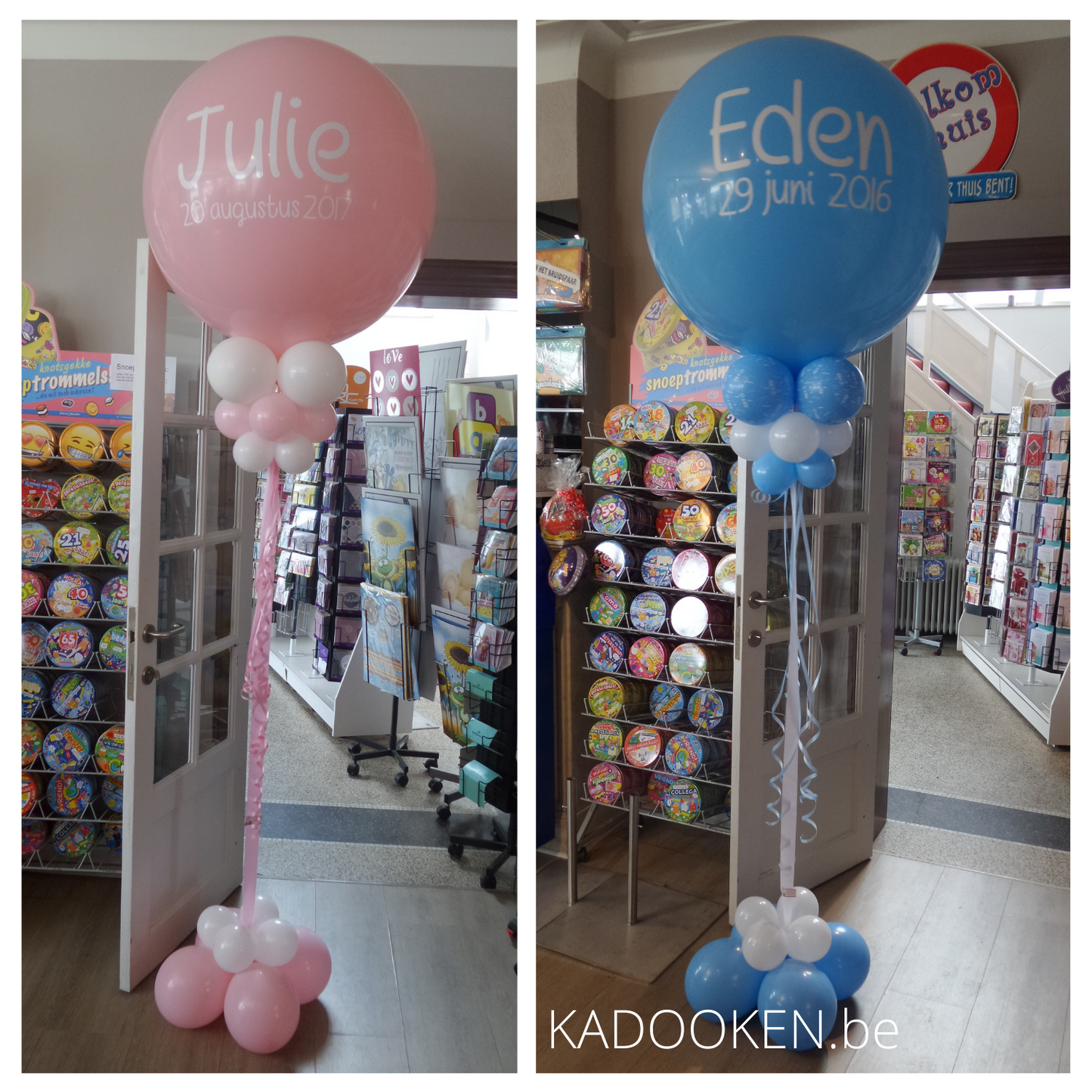 XL heliumballon met eigen tekst