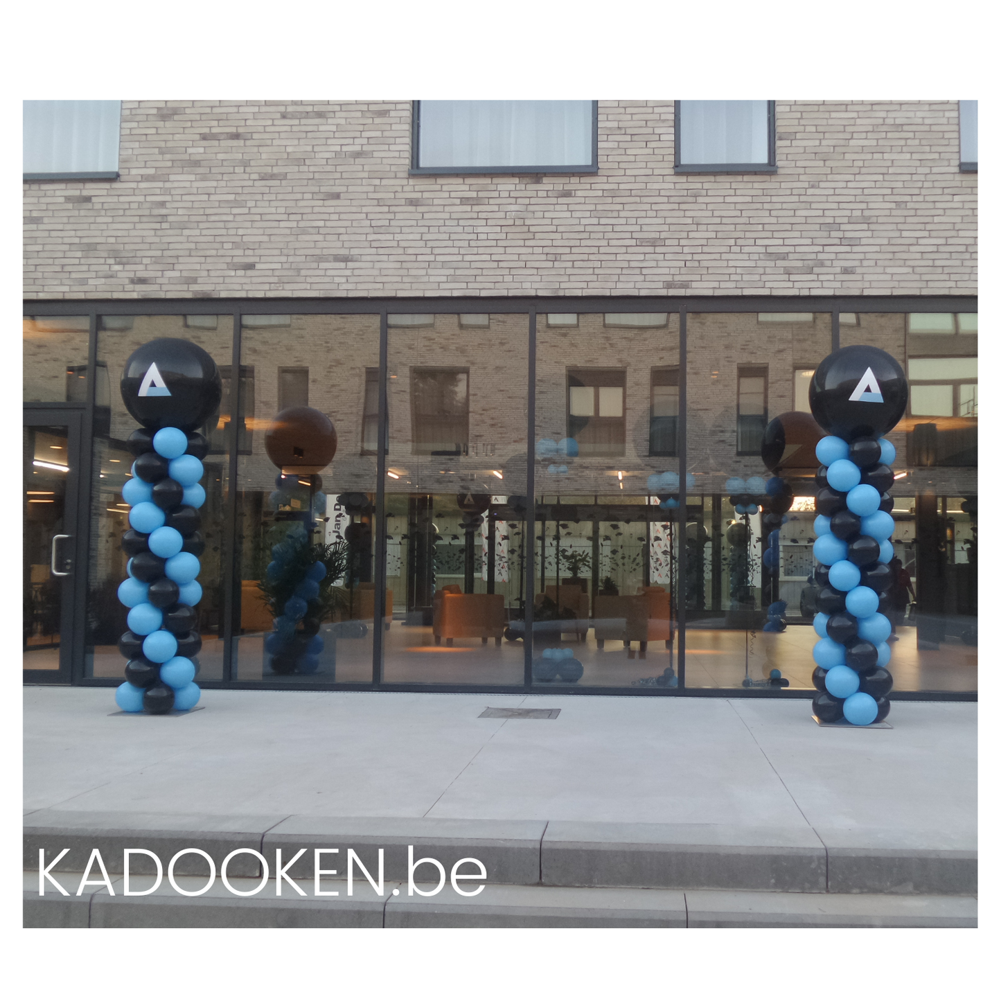 Standaard ballonzuil met eigen tekst/logo