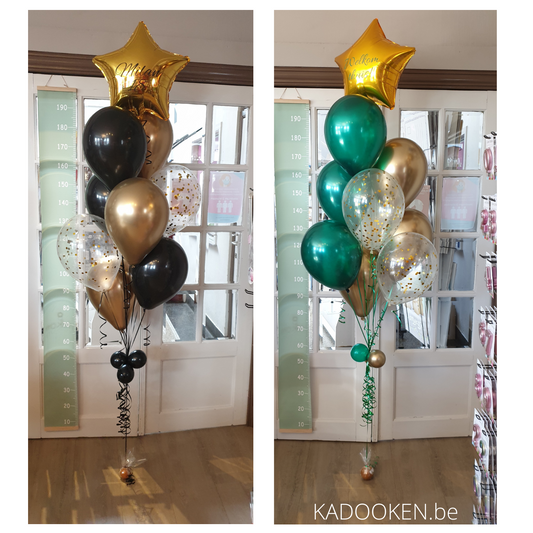 Medium Glitterboeket - met eigen tekst