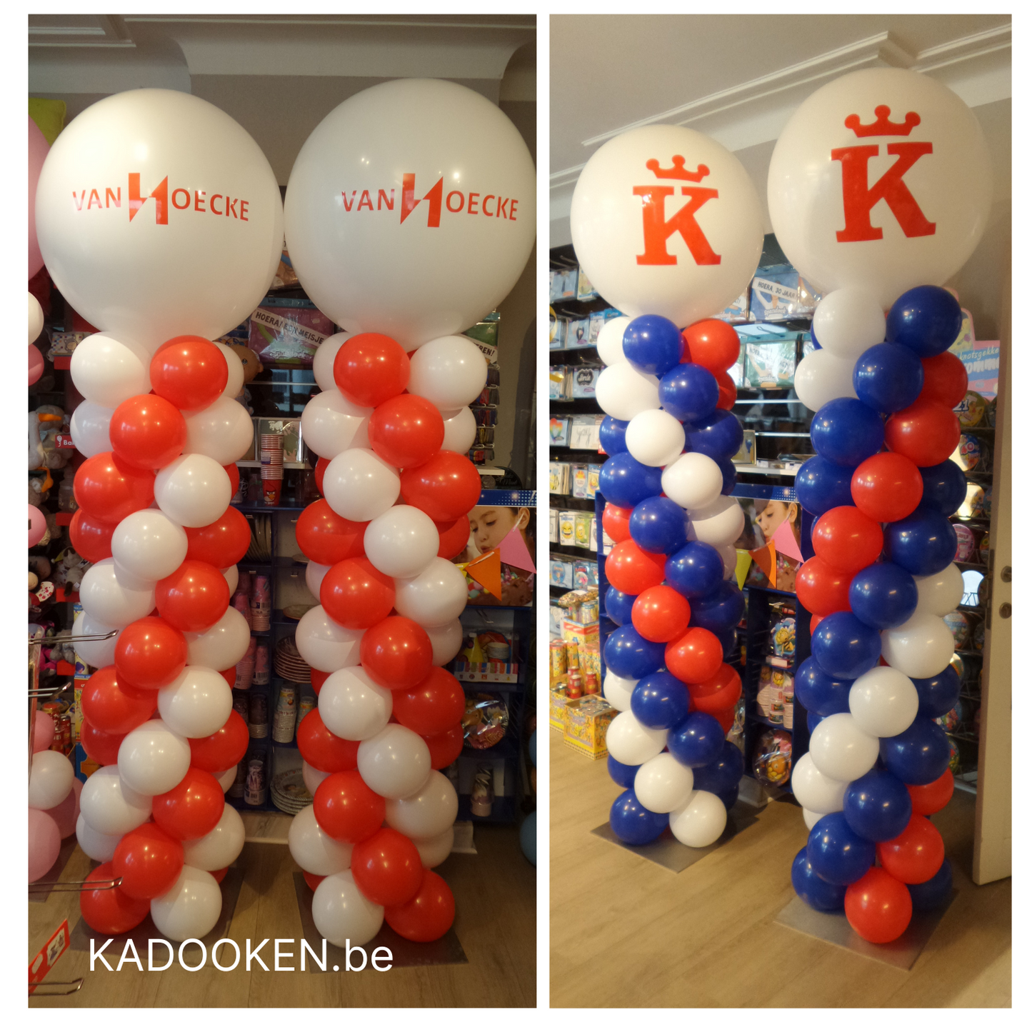 Standaard ballonzuil met eigen tekst/logo
